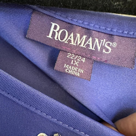 Roaman's Long Sleeve Blouse‎ Size 1X-22-24 - Picture 4 of 8